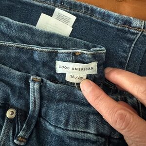 Good American Good Curve Cashmere Straight Jeans sz 14